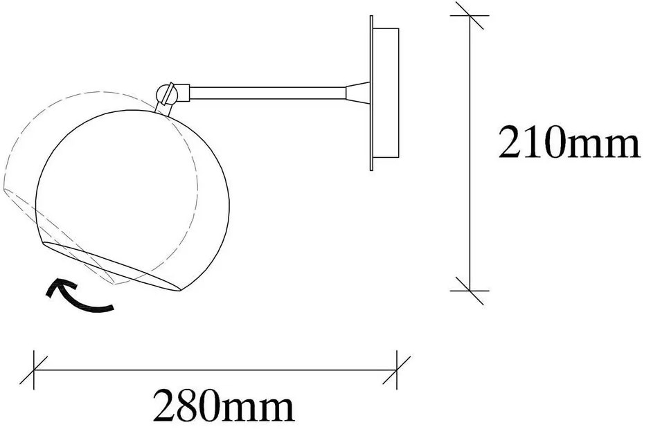 Kinkiet lampa ścienna Sivani - MR - 708, miedziany