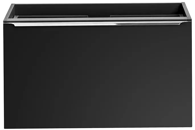 Czarna ścienna szafka umywalkowa 80 cm A0-E66