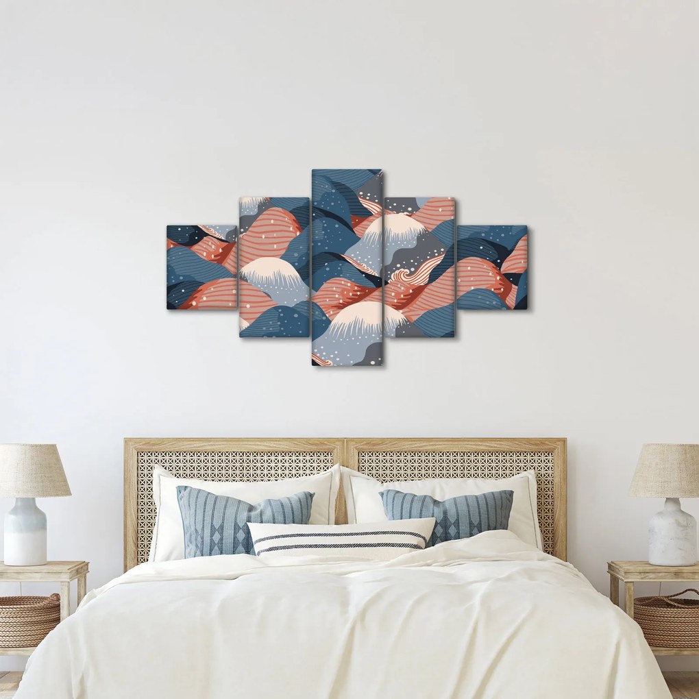 Obraz - Japońskie fale (125x70 cm)