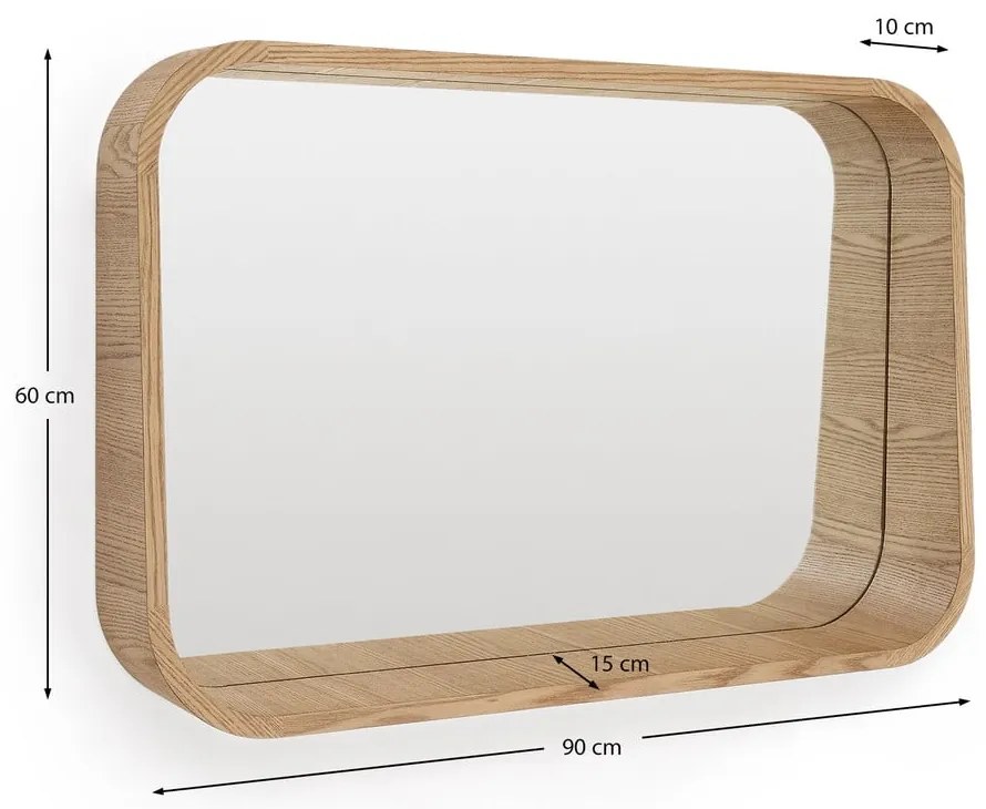 Lustro ścienne 90x60 cm Salaya – Kave Home