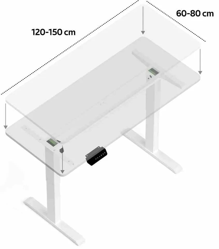 LEVANO SYSTEM Stelaż Control Series Biały