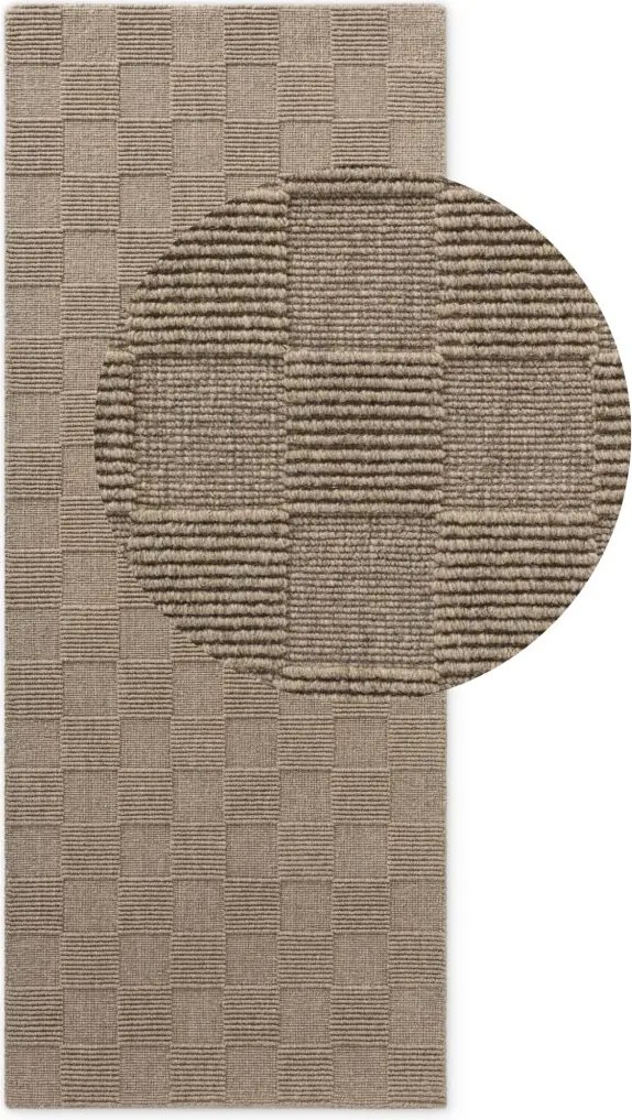 Dywan wełniany Villeroy &amp; Boch 1766 Scala szaro-beżowy  80cm x 200cm