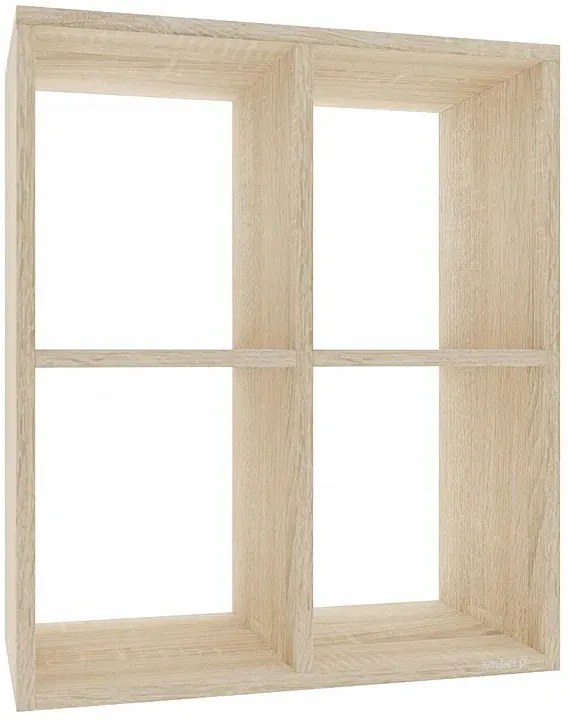 Niski regał na książki dąb sonoma E7-R58