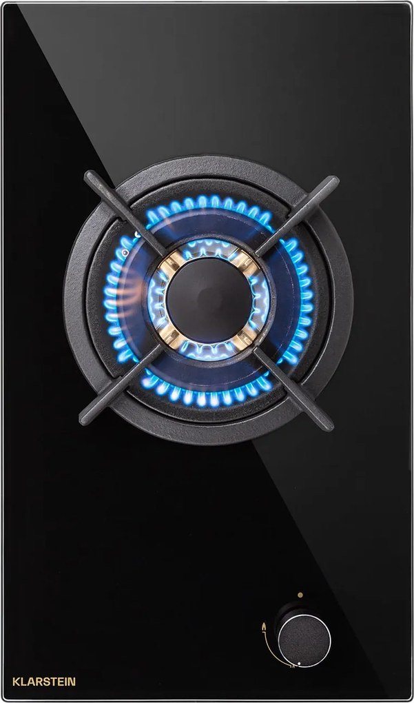 Klarstein Goldflame 30cm Płyta gazowa 1 palnik Czarny
