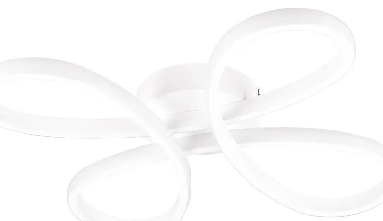 Biała lampa sufitowa LED 40x40 cm Fly – Trio