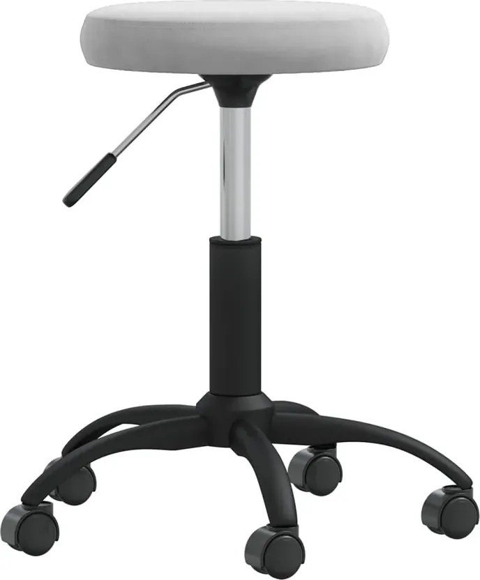 Popielaty obrotowy fotel biurowy D3-K81