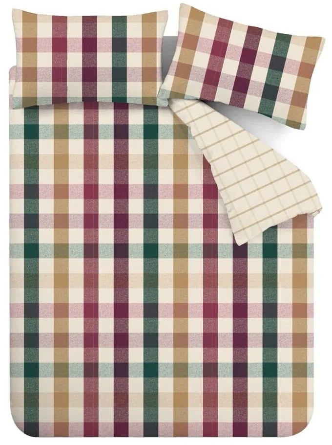 Pościel dwuosobowa 200x200 cm Autumn Check – Catherine Lansfield