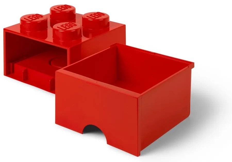 Czerwony pojemnik z szufladą LEGO®