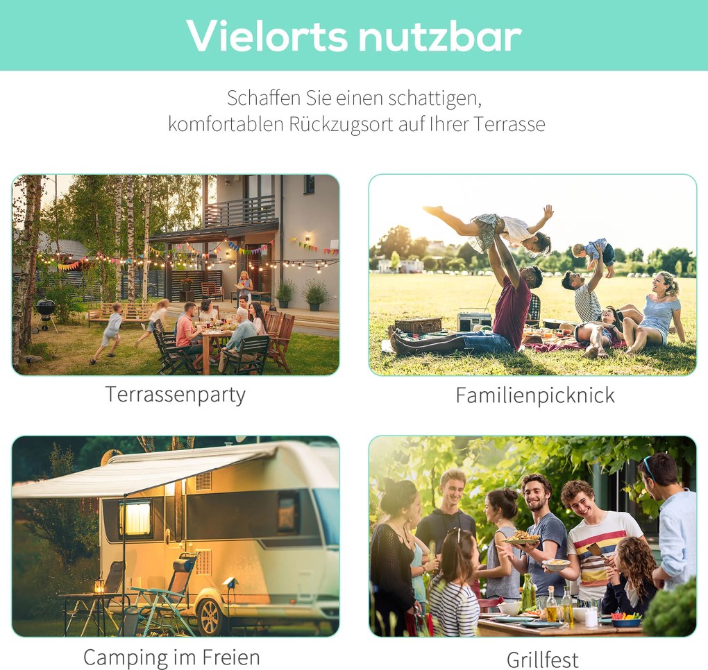 Outsunny Pawilon z rozkładaną częścią dachu, odporny na warunki atmosferyczne, 3 x 2,5 m, ciemnoszary | Aosom PL