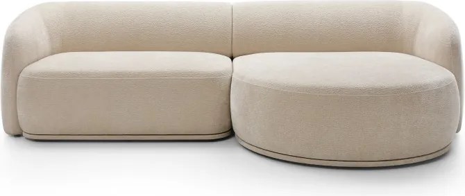 Narożnik NOBO Prawostronny system modułowy tkanina DressME 16 Beżowy