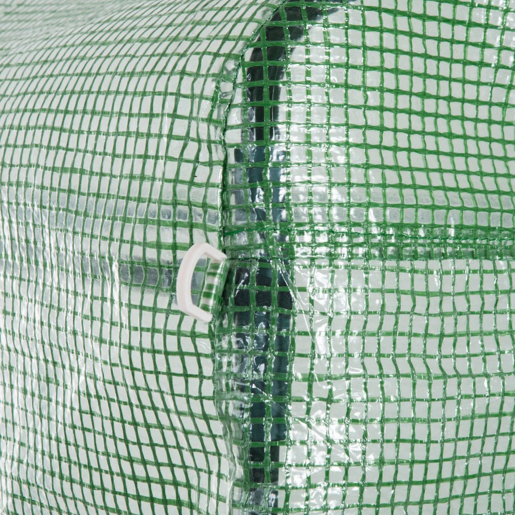 Outsunny Szklarnia foliowa z oknem kolor ciemnozielony 4,5 x 3 cm