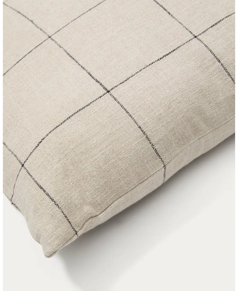 Poszewka na poduszkę z mieszanki lnu 45x45 cm Ayame – Kave Home