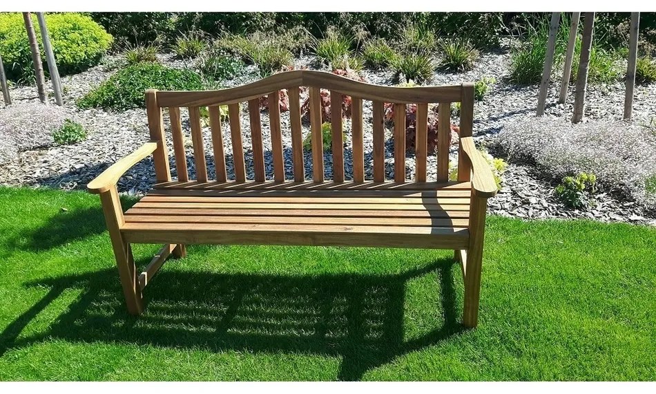 Ławka drewniana Doris naturalny, 150 cm