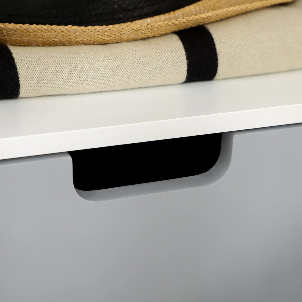 HOMCOM Komoda nocna z szufladą i otwartą półką, stolik nocny do sypialni i salonu, kolor biały, wymiary 40 x 38 x 58 cm