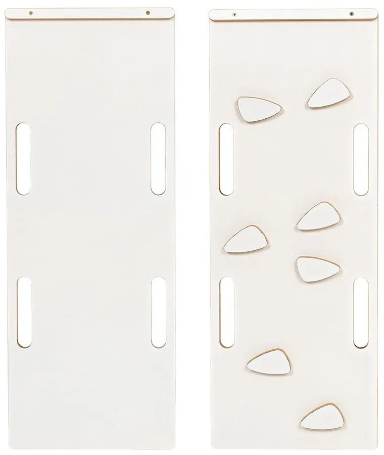 Biała huśtawka z litego drewna sosnowego 39x75x38 cm Montessori – Meowbaby