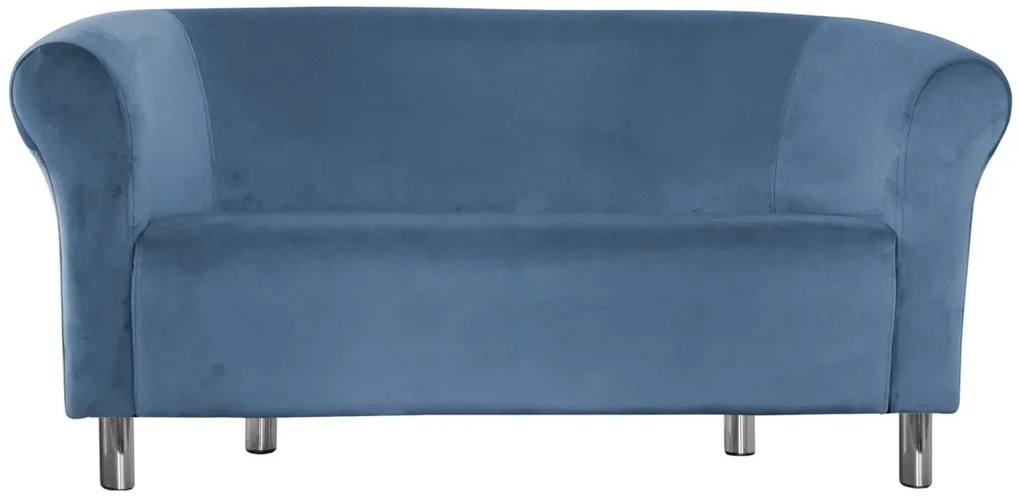 Sofa Milo MG33 niebieski nogi chrom
