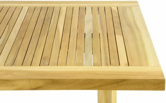 STÓŁ DIVERO - stół tekowy ogrodowy - składany - 130 x 65 cm