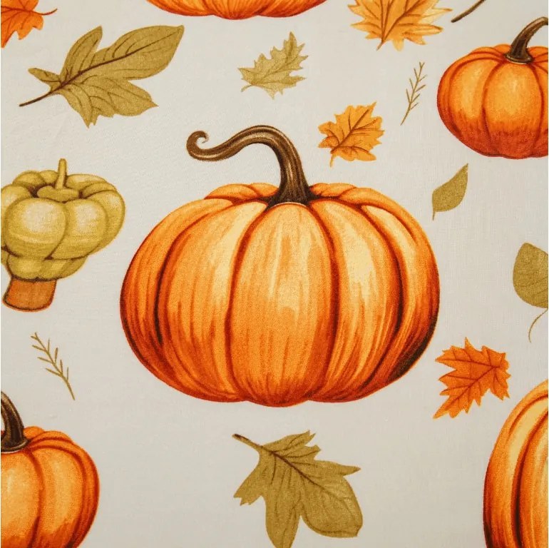 PrzytulneMieszkanie.pl Prześcieradło z mikrofibry AUTUMN PUMPKINS kolorowe 90x200 cm