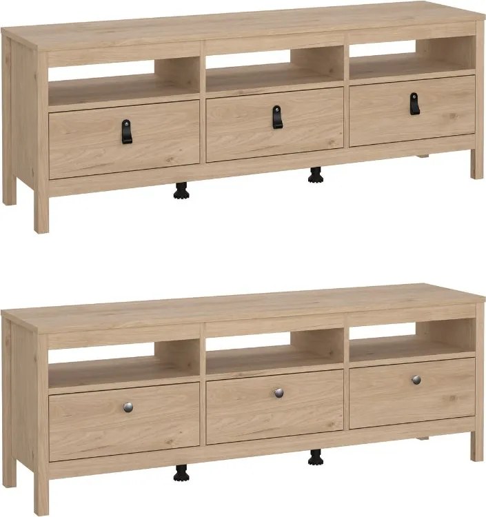 Szafka pod telewizor z szufladami Madrid, jackson hickory