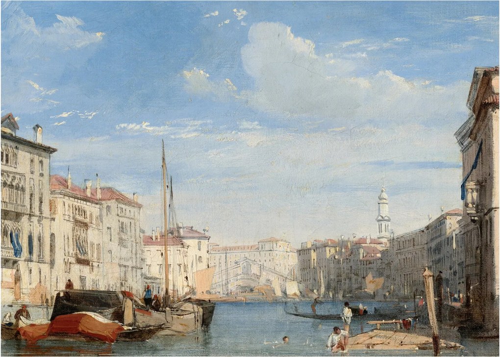 Obraz - Richard Parkes Bonington, The Grand Canal, reprodukcje (70x50 cm)