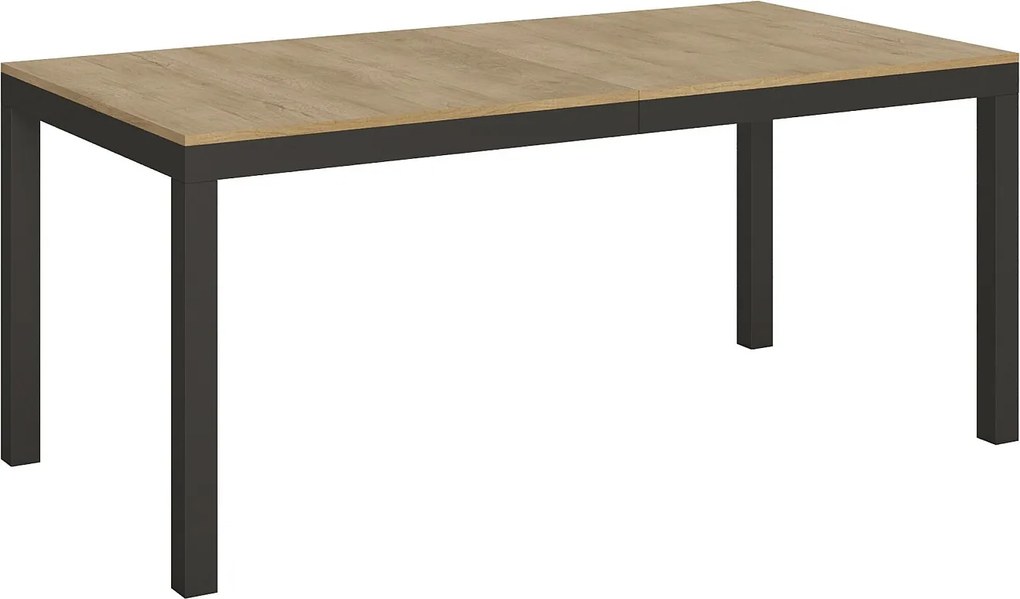 Stół rozkładany 180/284x90 cm Everyday Evolution dąb naturalny rama i nogi antracytowe