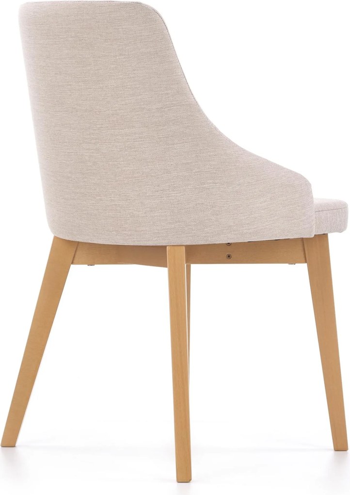 Wygodne krzesło na drewnianych nogach w kolorze dąb miodowy Toledo