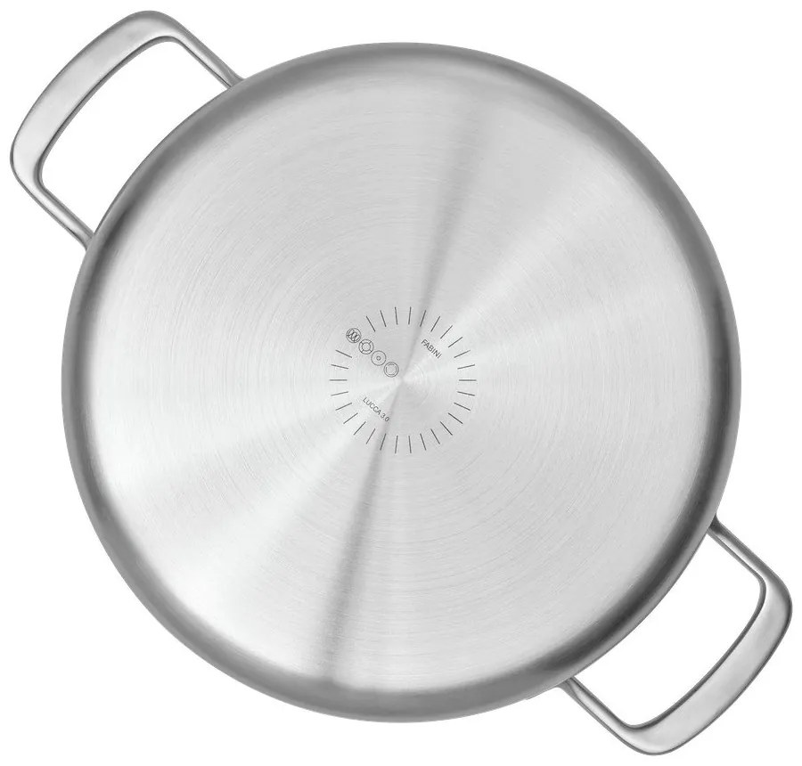 Głęboka patelnia z pokrywką ze stali nierdzewnej ø 28 cm Lucca 3.0 – FABINI