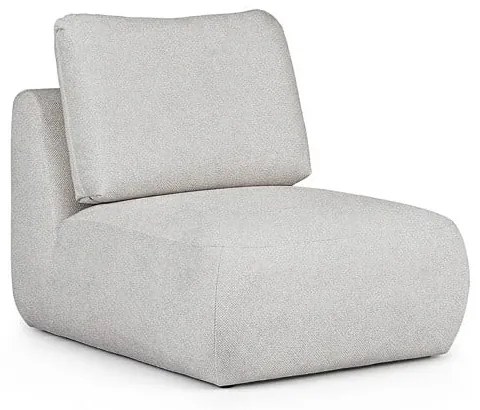 Jasnoszary fotel z materiału bouclé Mirel – Rodier