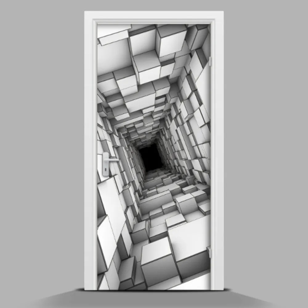 Naklejka na drzwi samoprzylepna Abstrakcjyjna geometria