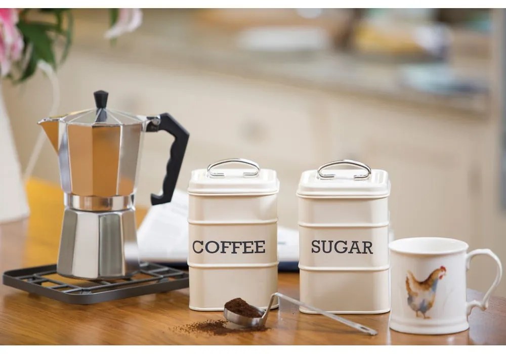 Stalowy pojemnik na żywność na kawę Living Nostalgia – Kitchen Craft