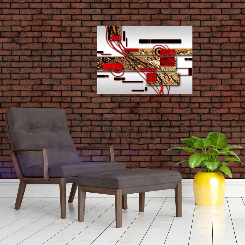 Obraz abstrakcji (70x50 cm)