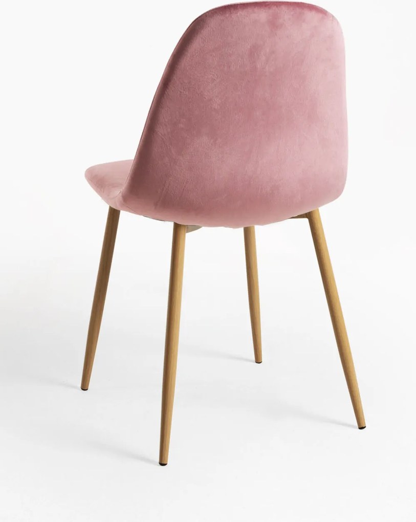 Zestaw 4 Krzese Teok Aksamitne