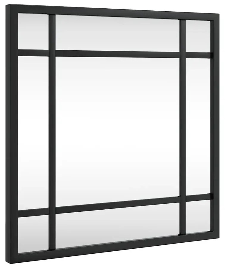 Minimalistyczne lustro z czarną metalową ramą B6-M68