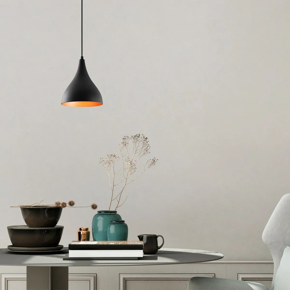 Lampa wisząca Berceste - N-1395, czarna