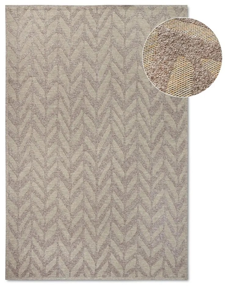 Beżowy dywan odpowiedni na zewnątrz z włókien z recyklingu 200x290 cm Georgette – Villeroy&Boch