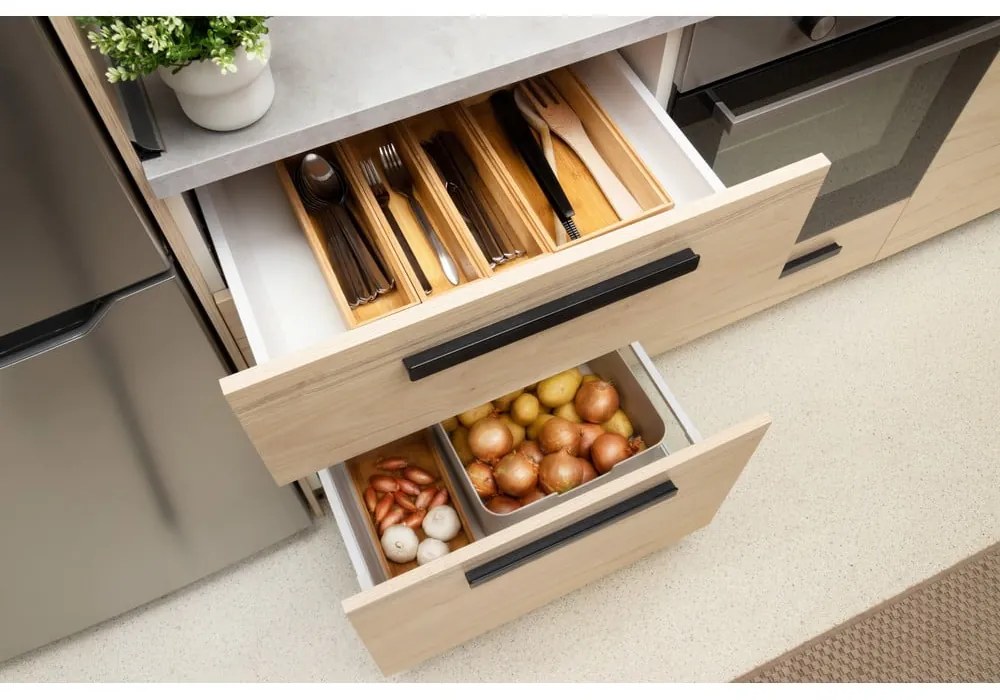 Pojemnik bambusowy Compactor Woody, 30x15x6,35 cm
