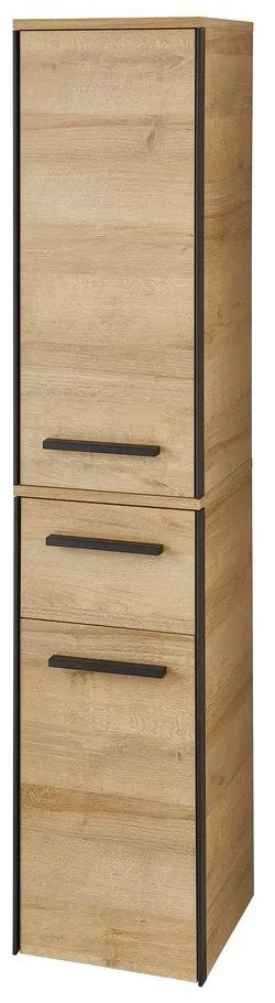 Wisząca szafka łazienkowa w dekorze dębu w naturalnym kolorze 70x30 cm Quickset 395 – Pelipal