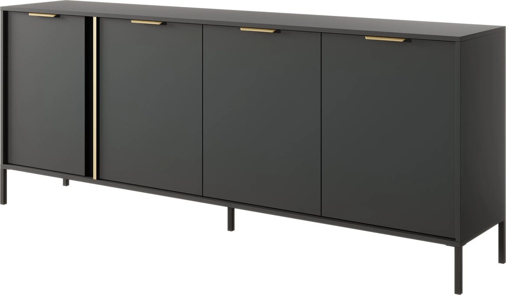 Komoda LORENZO 203 cm do Salonu Sypialni Antracyt