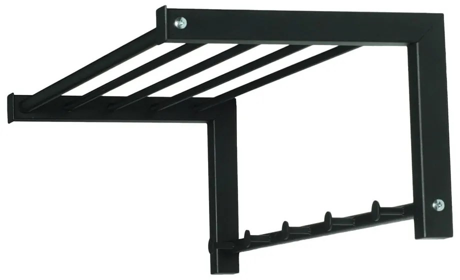 Czarny metalowy wieszak ścienny 78,5 cm Bergum – Spinder Design