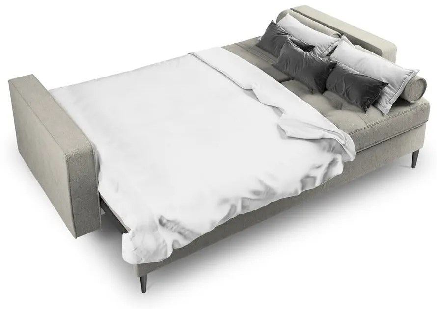 Jasnoszara rozkładana sofa Milo Casa Santo