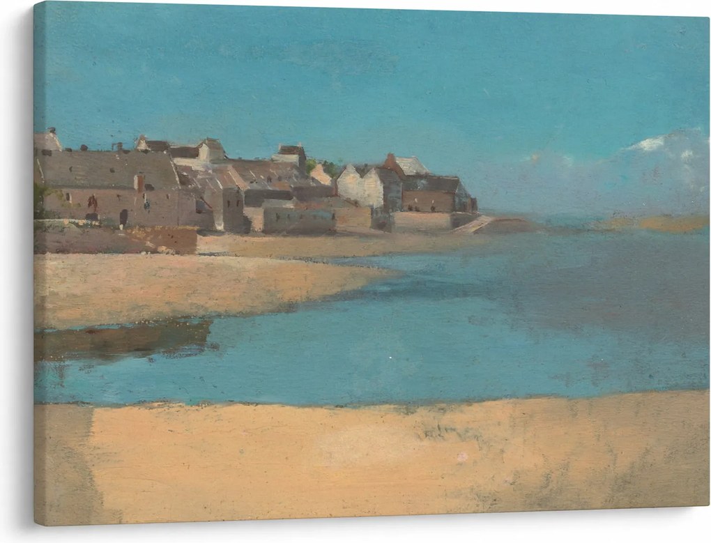 Obraz - Odilon Redon, Village by the Sea in Brittany, reprodukcje (70x50 cm)