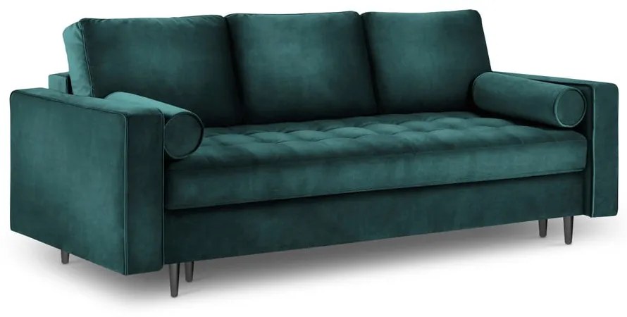 Morska aksamitna rozkładana sofa Milo Casa Santo