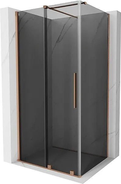 Mexen Velar kabina prysznicowa rozsuwana 130 x 90 cm, grafit, miedź szczotkowana - 871-130-090-41-65