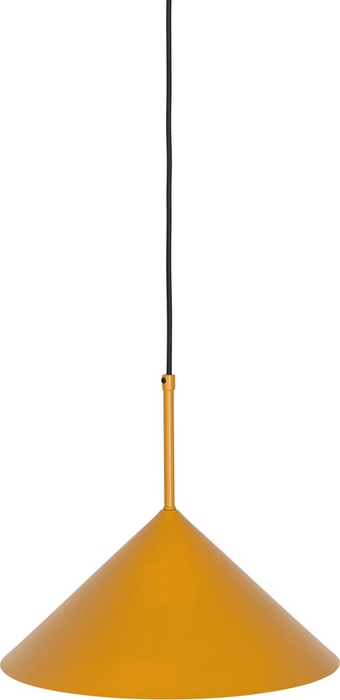 Designerska lampa wisząca żółta - Triangolo