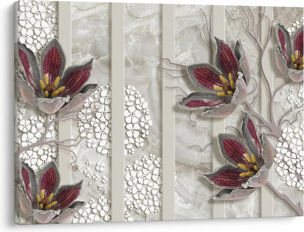 Obraz - Kwiaty dekoracyjne (70x50 cm)