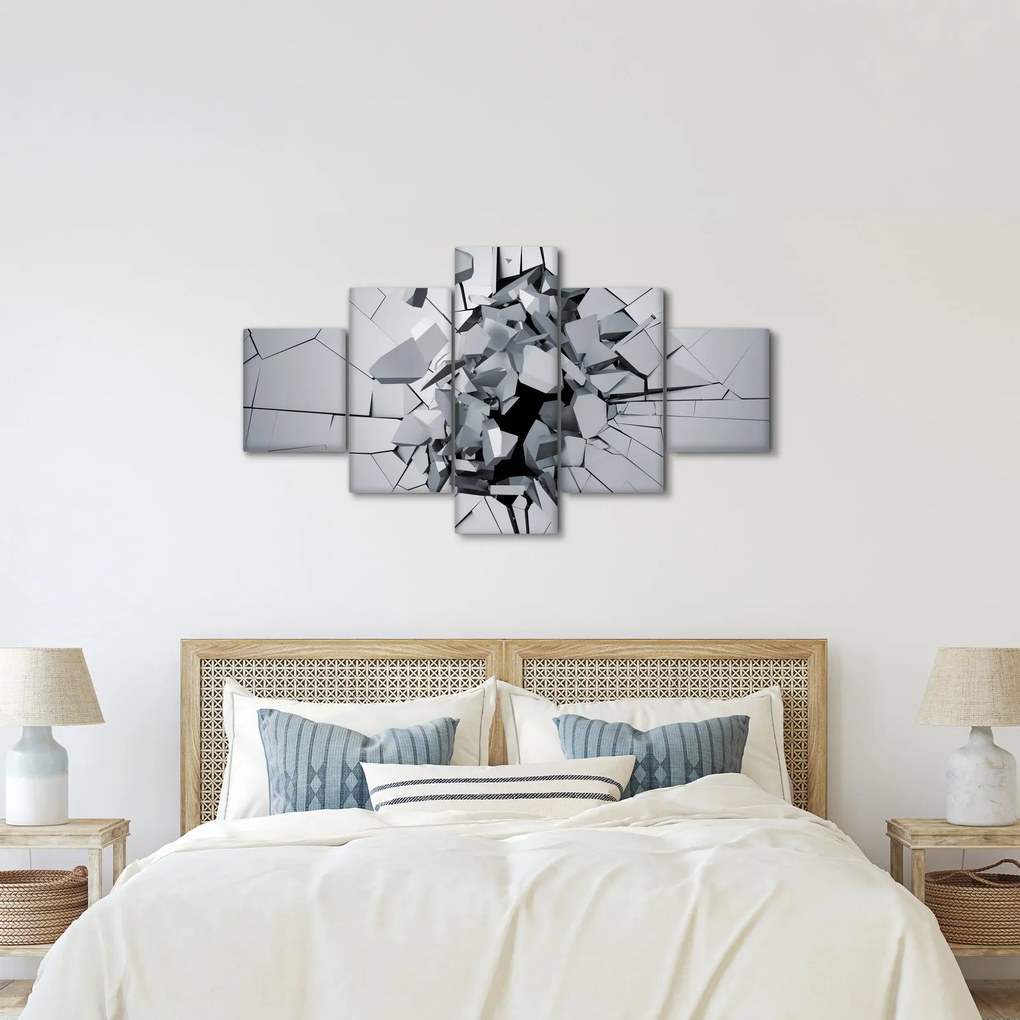 Obraz abstrakcja 3D (125x70 cm)