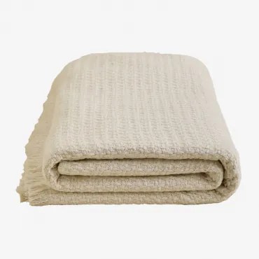 Bawełniana Kołdra Seyrig Kremowa & Łóżko 90/105cm (180 X 250 Cm) - Sklum