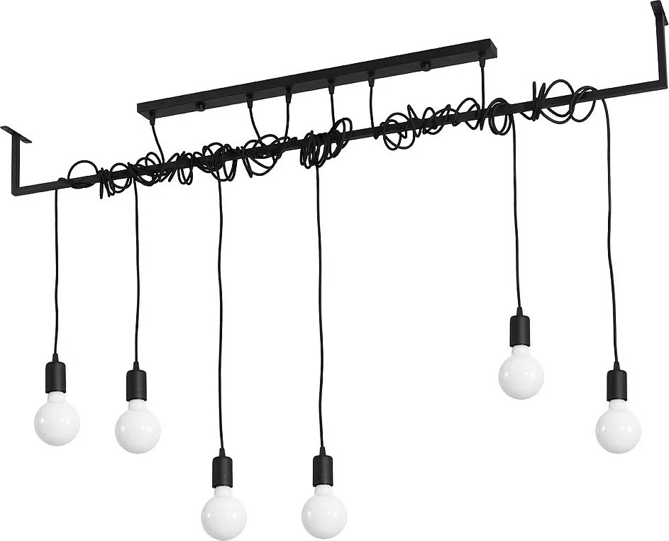 Żyrandol SALAMANCA 6 czarny