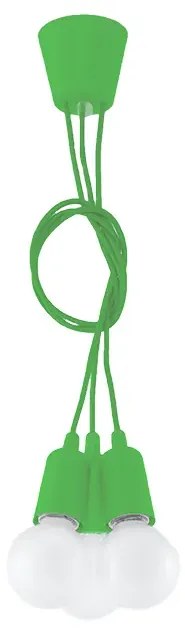 Zielona industrialna lampa wisząca K3-N38