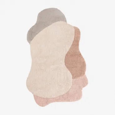 Dywan Nieregularny 145x245 Cm Z Bawełny Suria Kolory Naturalne - Sklum